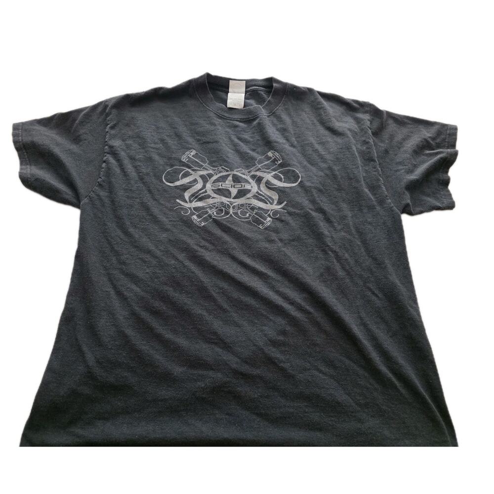 Vintage SCION Black T Shirt Y2k Size XL Toyota Cars Customize or Die Promo Tee